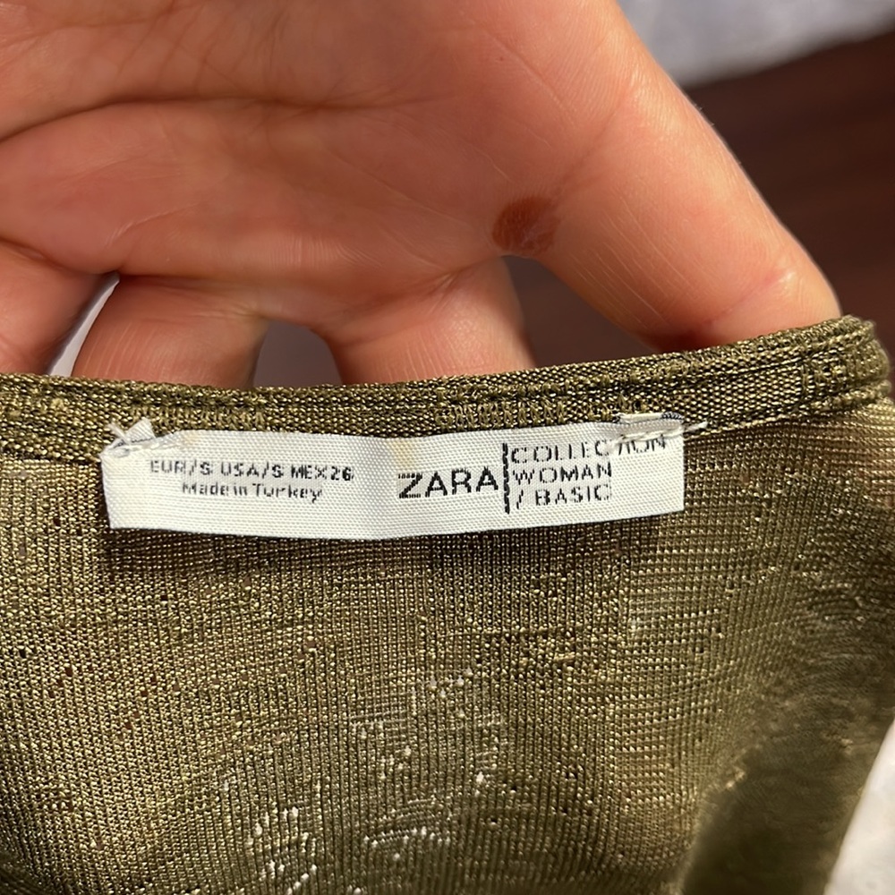 Zara printed wrap top blouse - Picture 10 of 12